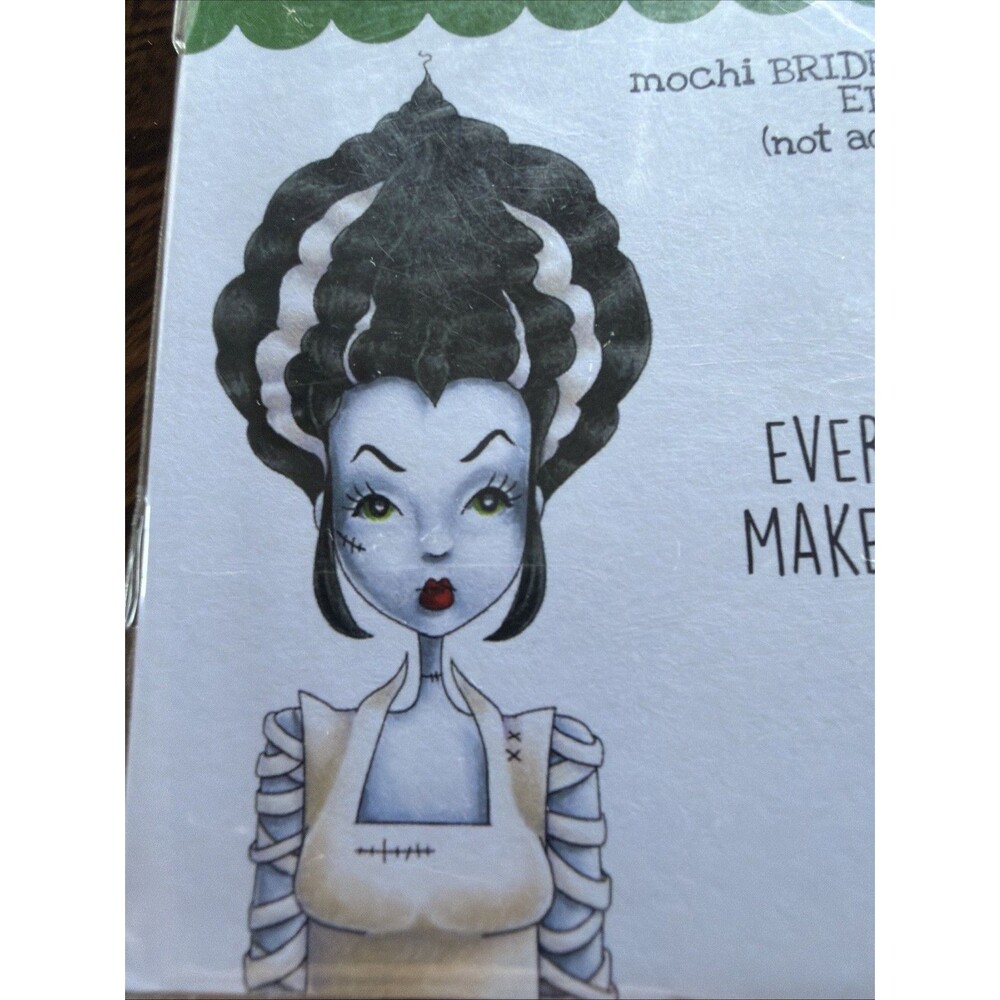 Stamping Bella Mochi Girls Rubber Stamp HALLOWEEN Bride Of Frankenstein